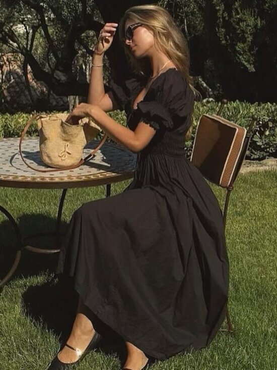 Doen. Dresses & Skirts - Doen Ischia Dress in Black